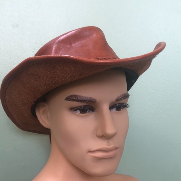 North Star Brown Leather Hat Size L - Picture 2 of 13
